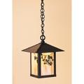 Arroyo Craftsman Evergreen 12 Inch Tall 1 Light Outdoor Hanging Lantern - EH-9PF-M-BZ