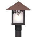 Arroyo Craftsman Evergreen 12 Inch Tall 1 Light Outdoor Post Lamp - EP-12E-CS-RC