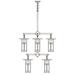 Arroyo Craftsman Franklin 33 Inch 8 Light Chandelier - FCH-9L-4-4-RM-RB