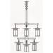 Arroyo Craftsman Glasgow 3 Inch 9 Light Mini Chandelier - GCH-9-4-4-1-REC-P