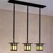 Arroyo Craftsman Glasgow 30 Inch 3 Light Linear Suspension Light - GICH-6-3-REC-RC