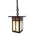 Arroyo Craftsman Glasgow 39 Inch Tall 1 Light Outdoor Hanging Lantern - GSH-6L-REC-BZ