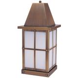 Arroyo Craftsman Hartford 15 Inch Tall 1 Light Outdoor Pier Lamp - HC-6-GW-MB