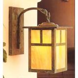 Arroyo Craftsman Mission 16 Inch Tall 1 Light Outdoor Wall Light - MB-10T-GW-BK