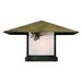 Arroyo Craftsman Monterey 17 Inch Tall 1 Light Outdoor Pier Lamp - MC-30E-F-BK