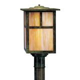 Arroyo Craftsman Mission 13 Inch Tall 1 Light Outdoor Post Lamp - MP-10E-GW-RB