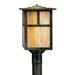 Arroyo Craftsman Mission 13 Inch Tall 1 Light Outdoor Post Lamp - MP-10T-CR-BZ