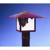 Arroyo Craftsman Monterey 8 Inch Tall 1 Light Outdoor Post Lamp - MP-12E-M-BK