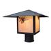Arroyo Craftsman Monterey 8 Inch Tall 1 Light Outdoor Post Lamp - MP-12HF-AM-BK