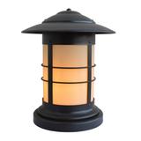 Arroyo Craftsman Newport 17 Inch Tall 1 Light Outdoor Pier Lamp - NC-14-CR-BK