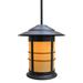 Arroyo Craftsman Newport 41 Inch Tall 1 Light Outdoor Hanging Lantern - NSH-14-TN-BK