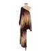 Conditions Apply Casual Dress - A-Line Plunge Sleeveless: Brown Tie-dye Dresses - Women's Size 2X-Small