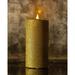 Symple Stuff Classic Real Wax Body Flickering Flameless Battery Powered LED Pillar Candle Beeswax in Yellow | 7 H x 3 W x 3 D in | Wayfair