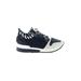 J/Slides Sneakers: Blue Color Block Shoes - Women's Size 8