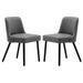 Latitude Run® Morden Solid Back Side Chair Faux Leather in Gray | 31.9 H x 20.9 W x 21.3 D in | Wayfair 89E8C4B3B2154729AF12460B0C8D310D