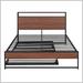 17 Stories Alazne Metal Bed Metal in Black | 39 H x 56 W x 75 D in | Wayfair A567F1975F5F4DD9B78346FDCF9D6CF5