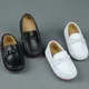 Mocassins de Luxe en Cuir group pour Enfant Chaussures de Mariage Bateau Décontracté pour Bébé