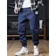 Jean cargo grande taille pour homme jogging streetwear harem denim longueur rinçage