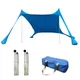 Grande tente de plage portable coupe-vent ombrage pop-up abri solaire tente de plage familiale