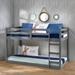 ACME Gaston II Twin Size Loft Bed Bunk Bed with Safety Guardrail and Ladder, Wooden Loft Bed Comfortable Sleep for Kids
