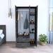 Bedroom 3-Door Armoire Cabinet with Clothing Rod and Drawer & Shelves