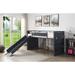 ACME Cargo Twin Size Loft Bed Container Themed Metal Loft Bed, Gunmetal