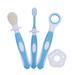 TOYMYTOY Child Toothbrush Ultrafine Bristle Baby Tooth Brush Health for Baby Toothbrush Infant Oral Hygiene Combo Oral Care Kit(Blue)