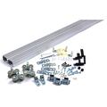 NATIONAL GUARD SLAL-250-BP-72 Track Kit,Sliding Door Type,Alum.,Silver