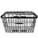 Basket 1Pc Front Handlebar Basket Iron Bike Storage Basket Bile Accessories with Lid Black Band Cover (Black)