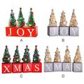 4PCS Mini Artificial Christmas Tree 13cm Christmas Decoration for Table and Desk Tops Small Christmas Pine Tree Perfect Tabletop DIY Xmas Decoration for Your Home and Office