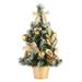 15.7inch Decorated Artificial Christmas Tree with Ornaments Christmas Decorations(The pendant is random)