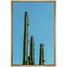 wall26 Framed Canvas Print Wall Art Tropical Green Mexico Desert Cactus Succulent Nature Wilderness Photography Realism Floral Botanical Multicolor for Living Room Bedroom Office - 16 x24