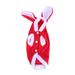 TOYMYTOY Pet Clothes Supplies Rabbit Design Pet Makeover Cloth Warm Fancy Cosplay Costume Outfit for Dog Pet Size XL Red