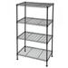 Dtwnek 4-Tier Industrial Wire Shelving Organizer Shelf Rack Black