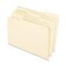 Earthwise Pendaflex 100% Recycled Paper Top Tab File Folder - Legal - 8.50 X 14 - 0.50 Expansion - 1/3 Tab Cut - Assorted Position Tab Location - 11 Pt. - Manila - Manila - 100 / Box (ESS76520)