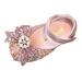 Wiueurtly Jr Boots for Girls Fashion Spring And Summer Children Dance Shoes Girls Dress Performance Princess Shoes Light Breathable Sequins Pearl Bow Buckle