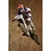 Wallmonkeys Motocross Dirtbike in the Air Peel and Stick Wall Decals Mural WM68087 (32 in W x 48 in H)