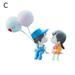 TAOYUN Car Interior Dashboard Ornaments Decoration Cute Cartoon Couples Action Figure Figurines Balloon Ornament Auto Accessories for Girls Gifts Valentine s Day Car Decoration O6J5