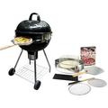 Jiarui PC7001 PizzaQue Deluxe Outdoor Pizza Oven Kettle Grill Conversion Kit Silver 18 /22.5