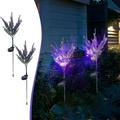 Meitianfacai 2PC Solar Lights Garden Outdoor Decorative Solar Flowers Lights Solar Garden Stake Lights Waterproof Solar Powered Flower Lights