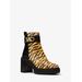 Michael Kors Parker Tiger Print Calf Hair Boot Yellow 6