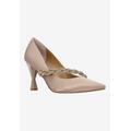 Wide Width Women's Nyomee Pump by J. Renee in Beige (Size 11 W)