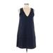 Alice + Olivia Casual Dress: Blue Dresses - Women's Size 4