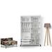 East Urban Home Suellen Armoire Wood in Gray/White | 85" H x 51" W x 23.6" D | Wayfair 888A3DB767DE45E6A5A2924F3C9EE1A1