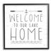 Stupell Industries Lake House Welcome Phrase Framed On by Lux + Me Designs Graphic Art in Brown/Gray/White | 12 H x 12 W x 1.5 D in | Wayfair