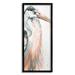 Stupell Industries Modern Heron Portrait Framed On Wood by Patricia Pinto Painting Wood in Brown/White | 30 H x 13 W x 1.5 D in | Wayfair