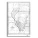 17 Stories 'Map Of Illinois 1818' By Epic Graffiti Portfolio, Acrylic Glass Wall Art, 24"X36" Plastic/Acrylic | 16 H x 12 W x 0.13 D in | Wayfair