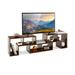 3 Pieces TV Stand Console Entertainment Center for TVs up To 65 Inch with Bookcase Shelves - 26.5" x 12" x 17" (L x W x H)