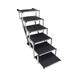 EUBUY Folding Dog Ramp Anti-Slip Portable Pet Ramp Aluminum Alloy Foldable Dog Ladder Fit for High Beds Trucks Cars SUV Fit for Small Dogs and Large 6 Layers
