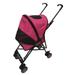 Amoroso Umbrella Pet Stroller Pink for Female and Male Cats and Dogs